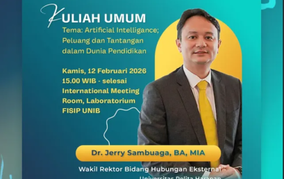 Kuliah Umum Jurusan Ilmu Komunikasi FISIP UNIB: Eksplorasi Peluang dan Tantangan AI di Dunia Pendidikan