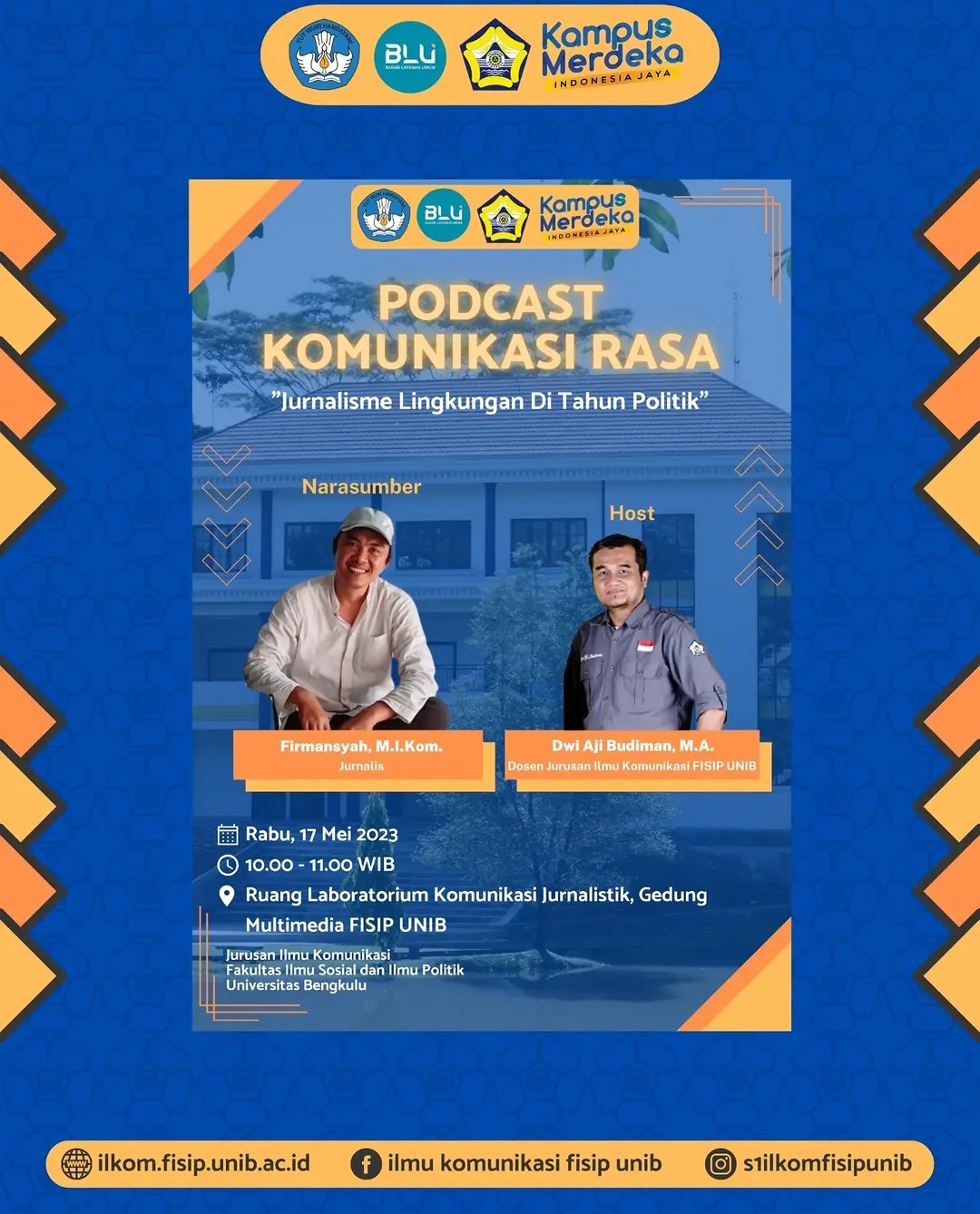 Podcast Komunikasi Rasa: Jurnalisme Lingkungan di Tahun Politik Podcast Komunikasi Rasa: Jurnalisme Lingkungan di Tahun Politik