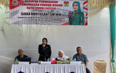 Anggota DPRD Kota Lubuklinggau Siska Novitasari S.M., M.M Sosialisasikan Perda Nomor 14 Tahun 2021 Tentang Lembaga Adat
