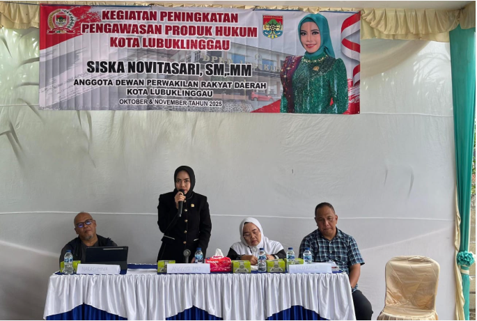 Anggota DPRD Kota Lubuklinggau Siska Novitasari S.M., M.M Sosialisasikan Perda Nomor 14 Tahun 2021 Tentang Lembaga Adat