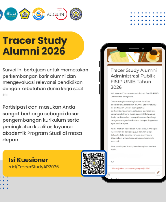[Undangan Alumni] Tracer Study Administrasi Publik FISIP UNIB 2026