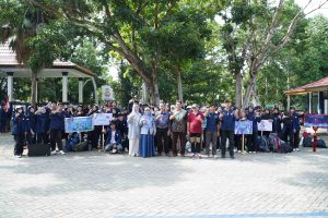Dekan dan Wakil Dekan FISIP UNIB, Pimpin Pelepasan Kegiatan KOMPAK Hima Ilmu Komunikasi