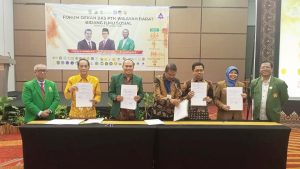 Dekan dan Wakil Dekan FISIP UNIB, Hadiri Forum Dekan BKS PTN Wilayah Barat dan Tandatangani Kerja Sama Antaruniversitas