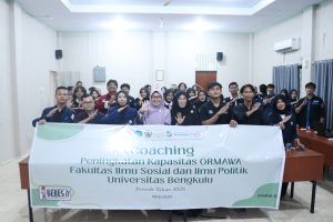 Usai Pelantikan, Wakil Dekan III Bekali Pengurus dalam Coaching Peningkatan Kapasitas ORMAWA FISIP UNIB Berbasis IKU
